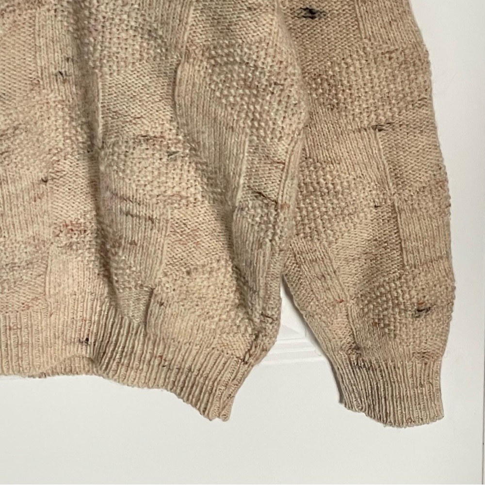 Pendleton Tan Wool V-Neck Knit Pullover Classic S… - image 5